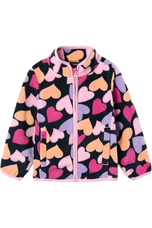 NAME IT Mädchen Nmfmeeko Fleece Jacket Aop1 Jacke, , 80