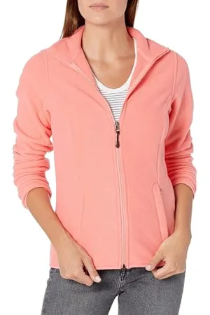 Amazon Damen Weiche Polarfleece-Jacke mit durchgehendem Reißverschluss in klassischer Passform (erhältlich in Übergrößen), , M