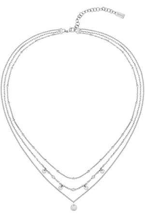 HUGO BOSS Jewelry Halskette mit Mehreren Ketten für Damen Kollektion IRIS aus Edelstahl mit Charms - 1580330