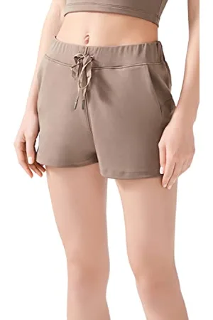 LOS OJOS Sporthose Damen Kurz - Workout Shorts für Frauen - Shorts mit Taschen für Yoga, Wandern, Lauftraining und Casual Dressing