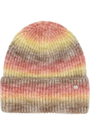 Eisglut Strickmütze Mit Umschlag Bunt Gestreift Rainbowl Designed In Germany, , Einheitsgröße EU