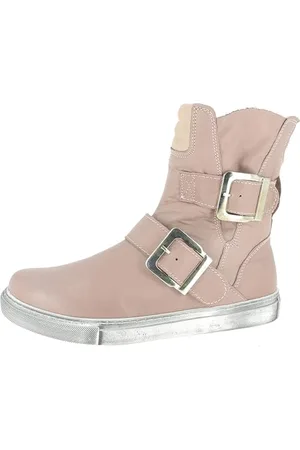 Andrea Conti Damen Stiefelette Leder Biker Boot Riemen Schnalle 0346833, Größe:37 EU, Farbe:
