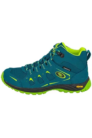 BRUTTING Unisex Kinder Morelia Outdoor- & Trekkingschuh, Petrol/ Lemon, 38 EU