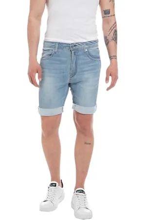 Replay Herren Jeans Shorts RBJ 901 Tapered-Fit mit Comfort Stretch, (Blau), 29