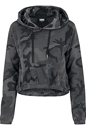Urban classics Damen Ladies Cropped Hoody Kapuzenpullover, , S