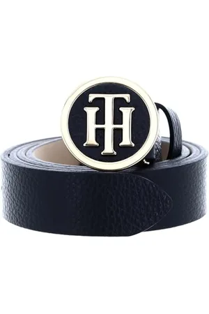Tommy Hilfiger TH ROUND BUCKLE BELT 3.0 Gürtel Damen, (Black), 85
