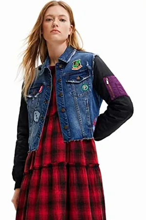 Desigual Damen Chaq_buddy, 5008 Denim Dark JACKET, , XL EU