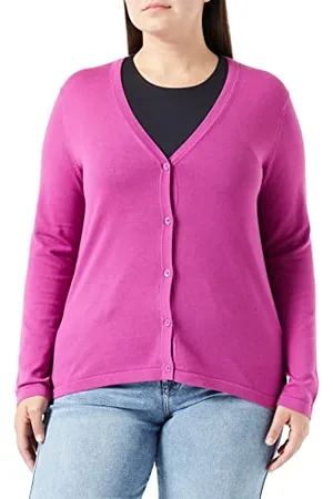Gerry Weber Damen Cardigan aus nachhaltigem Material Langarm unifarben 40