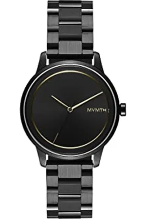 MVMT Analog Quarzuhr Unisex mit Schwarzes Edelstahlarmband - 28000187-D