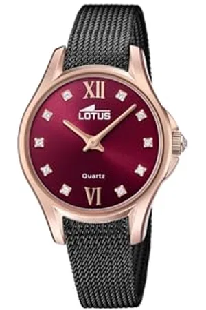 Lotus Damen Fashion Uhr Bliss in der Farbe Schwarz mit Edelstahlarmband, Gehäusedurchmesser: 33mm, 18824/2