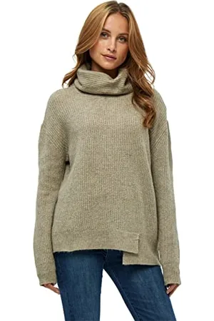 DESIRES Damen Daliah Strick-rollkragen Beige S