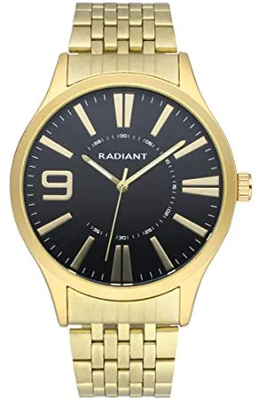 Radiant Master Collection - Analog- und Automatikuhr. Herrenarmbanduhr. Armbanduhr aus vergoldetem Stahl und Gehäuse in derselben Farbe. 5 ATM. 44mm.