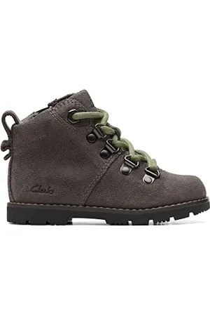 Clarks Heath Hike T Combat Boot, Grey, 22 EU