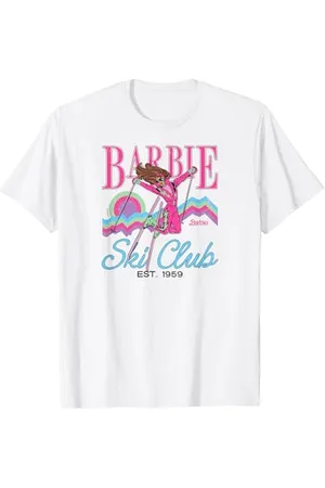 Barbie Retro-Skiclub EST 1959 T-Shirt für Erwachsene & Kinder, Unisex, , S, Kurzärmelig, Grafikdesign, Winter