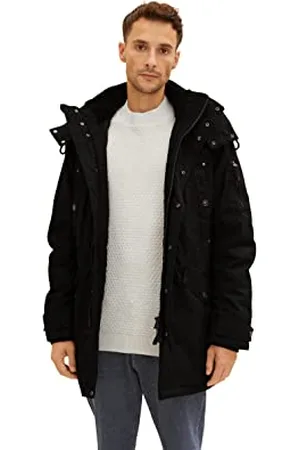 TOM TAILOR Herren Parka mit Teddyfell 1032494, , L