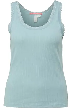 QS by s.Oliver Damen 2144173 Top mit Rippstruktur, , S