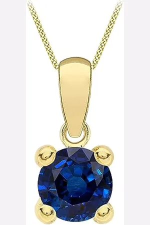 Amazon Halskette mit Anhänger aus 9-karätigem Gold mit Geburtsstein für September (ehemals Amazon Collection)