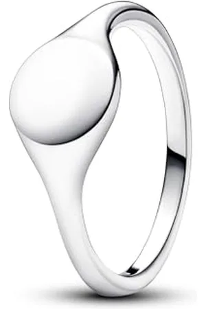 PANDORA Gravierbarer Siegelring aus Sterling , Moments Kollektion, Größe 54, 193093C00-54