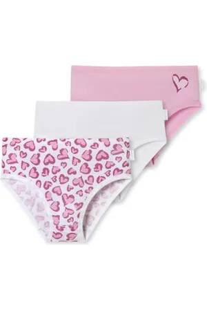 Schiesser Mädchen 3 Pack Slips Unterwäsche Feinripp - 100% Organic Bio Baumwolle - Größe 92 bis 140, , 92