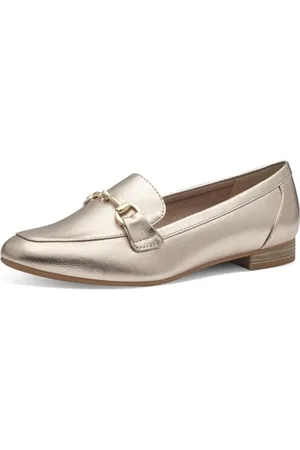Marco Tozzi Damen Slipper mit Blockabsatz Vegan, Beige , 38 EU