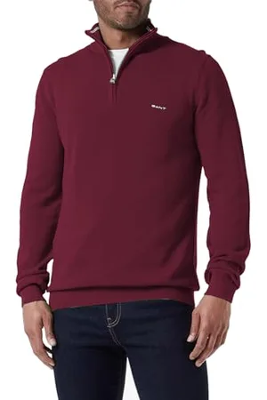 GANT Herren Cotton Pique Half Zip Pullover, , XL