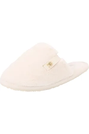 Tommy Hilfiger Damen TH Comfort Home Slipper (FW0FW08138), Weiß (Ancient White), 35/36 EU