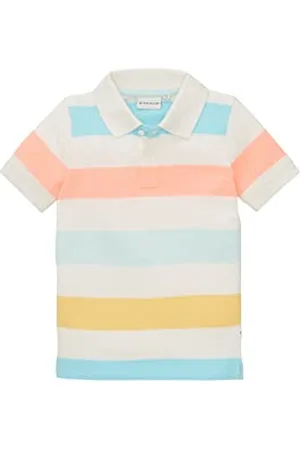 TOM TAILOR Jungen 1036065 Kinder Polo Shirt mit Streifen, 31768-Multicolor Block Stripe, 92/98