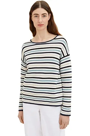 TOM TAILOR Damen 1036918 Sweater mit Struktur, , M