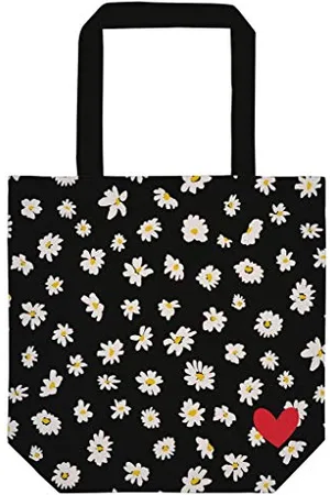 Rebecca Moses . Shopper aus Bio-Baumwolle | Tragetasche mit Blumenmotiv |Praktisch als Einkaufs- und Freizeittasche |