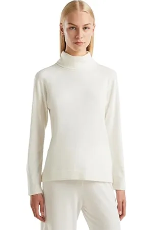 Benetton Damen Radtrikot M/L 1035d2551 Pullover, , XS