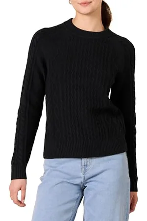 Amazon Damen Pullover mit Zopfmuster, , XL