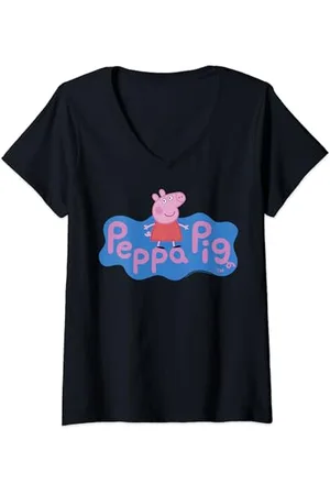 Peppa Pig Peppa Logo T-Shirt mit V-Ausschnitt