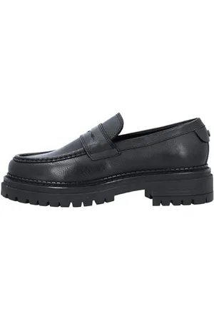 Cashott Damen CASHANNAH Loafer Slipper, Black, 39 EU