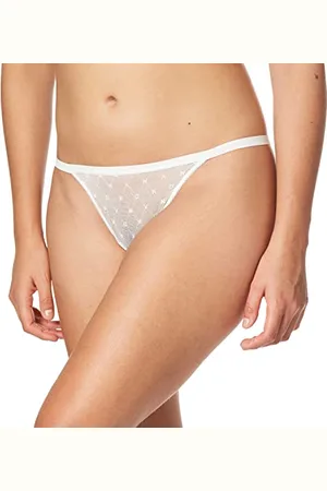 DKNY Damen Monogram Mesh Thong Tangahöschen, , XL