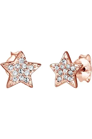 Elli Ohrringe Damen Sterne Astro mit Kristalle in 925 Sterling Silber