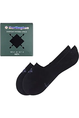 Burlington Herren Füßlinge Everyday Box Multipack M In Baumwolle unsichtbar einfarbig 2 Paar, , 39-40