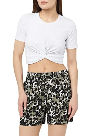 Noisy May Damen Nmclara Smiley Nw Noos Shorts, Kalamata Aop:leo, XL EU