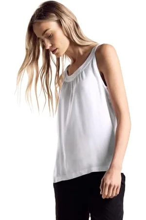Street one Damen A321650 Top aus Materialmix, White, 46