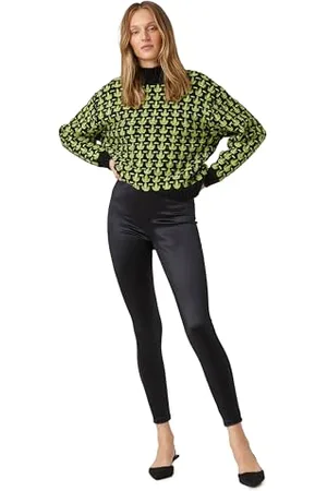 Koton Women Medium Rise Shiny Leggings
