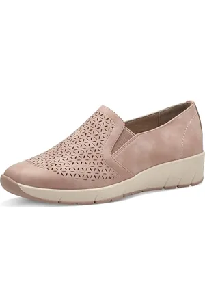 Jana Damen Slipper mit Keilabsatz Vegan, (Rose), 38 EU