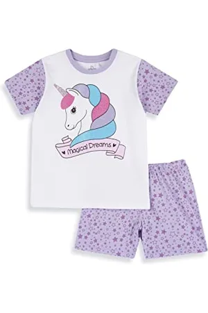 chicco Einhorn Pyjama Kurzarm aus Baumwolle, Schlafanzüge Mädchen, , 2 jahre