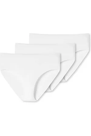 Schiesser Damen - Midi Slip - 3er Pack (3XL Weiß)