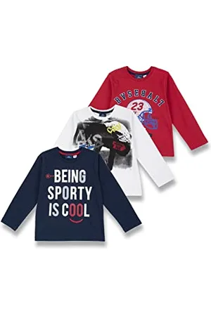 chicco Set Langarm T-Shirt aus Baumwolle, T-shirts Jungen, , 12 monate (pack of 3)