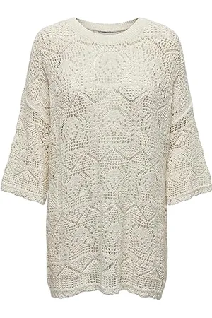 ONLY Damen ONLBEACHIE Life SS Loose O-Neck NOOS KNT Pullover 15291566, ,XL