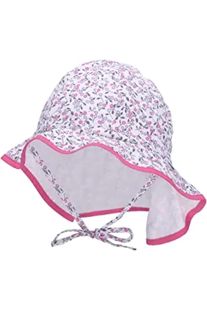 Sterntaler Baby Mädchen Hut Baby Sonnenhut Zweige - Baby Hut, Kopfbedeckung Baby Sommer, Sommerhut Baby - aus Baumwolle - , 49
