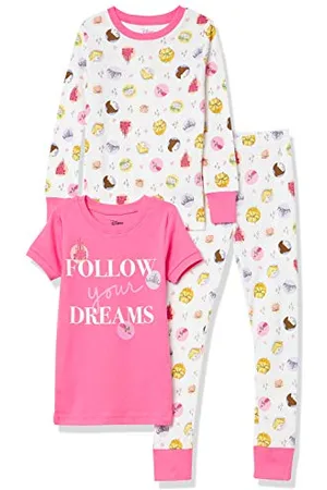 Amazon Disney | Marvel | Star Wars Mädchen Pyjama-Set, 3-Teilig (Zuvor Spotted Zebra), , 3 Jahre