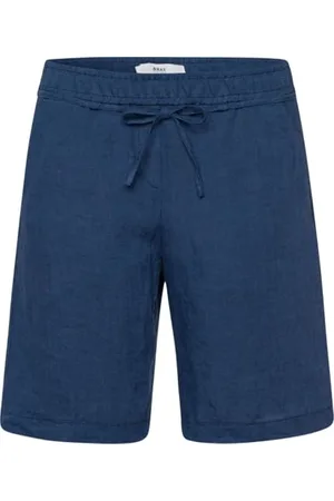Brax Damen Style Mel B Bermuda Pure Linen Jeans Shorts, , 26W / 32L EU