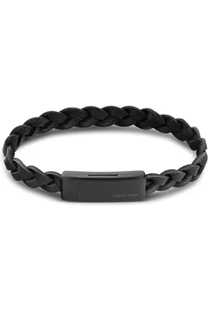 Calvin Klein Lederarmband für Herren Kollektion WRAPPED & BRAIDED Schwarz - 35000129