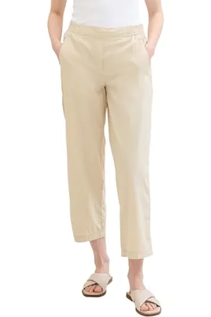 TOM TAILOR Damen Loose Fit Hose, summer beige, 36/28