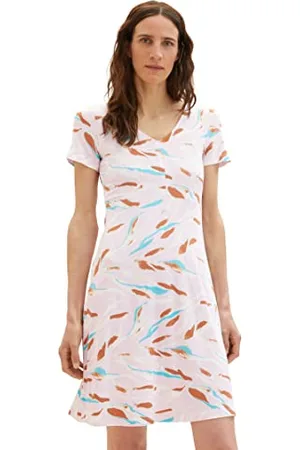 TOM TAILOR Damen Jersey Kleid mit Muster